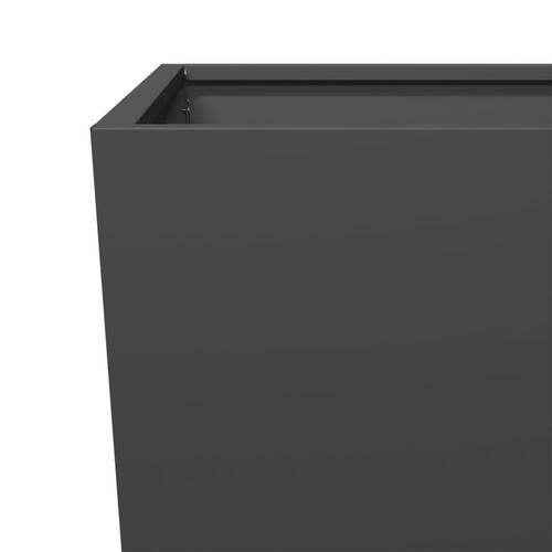 Plantekrukker 2 stk. 45x45x75 cm stål sort