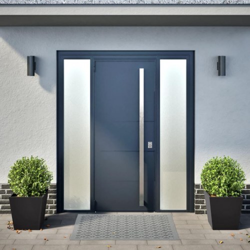 Plantekrukker 2 stk. 40x40x40 cm stål sort