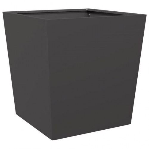 Plantekrukke i stål 50 x 50 x 50 cm - sort