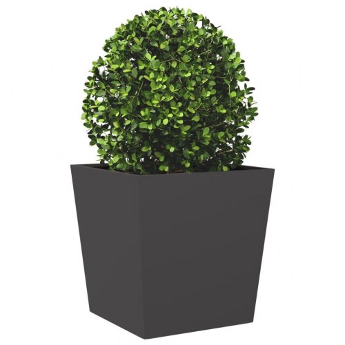 Plantekrukke i stål 50 x 50 x 50 cm - sort