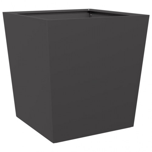 Plantekrukke i stål 50 x 50 x 50 cm - sort