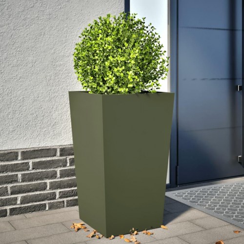Plantekrukker 2 stk. 45 x 45 x 75 cm - olivengrøn