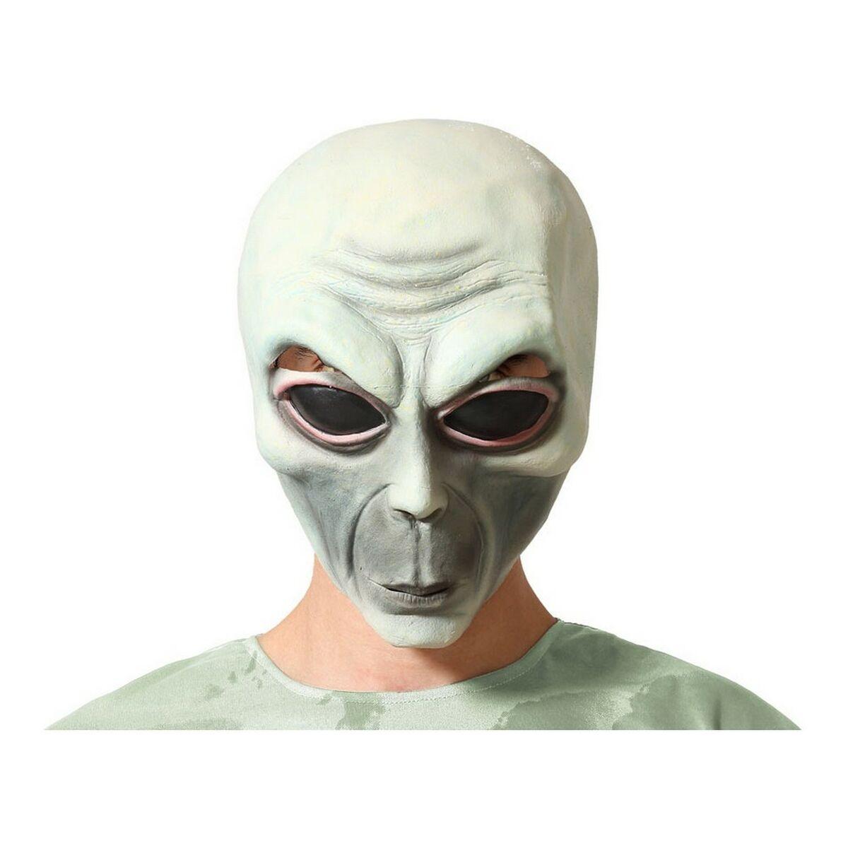 Maske Halloween Grøn Alien