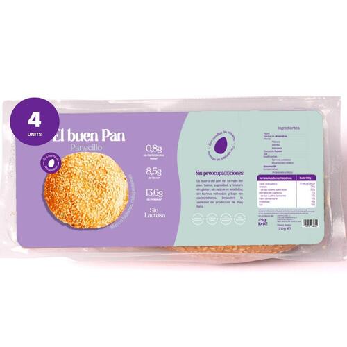 Burgerbolle :Play Keto! El Buen Pan (4 enheder)