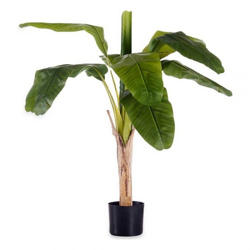 Dekorativ plante Bananplante Grøn Plastik (80 x 120 x 80 cm)