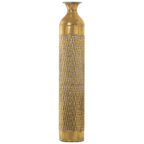Gulvvase Alexandra House Living Gylden Metal 14 x 14 x 81 cm