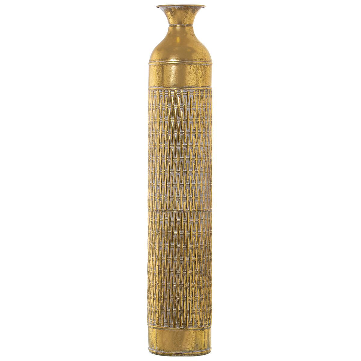 Gulvvase Alexandra House Living Gylden Metal 14 x 14 x 81 cm