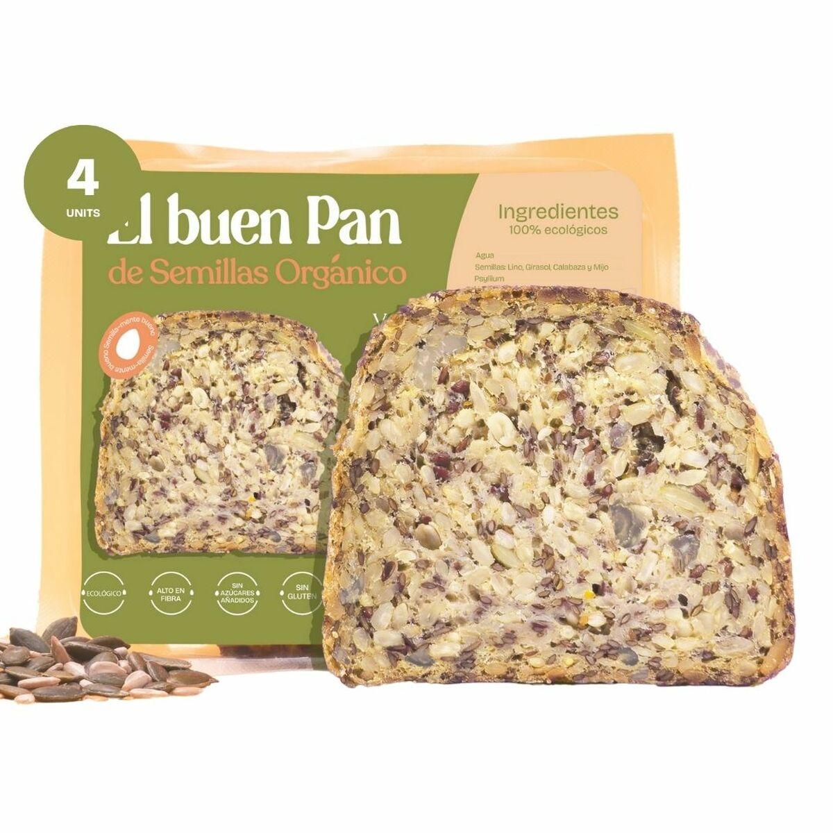Olivenbrød med frø :Play Keto! El Buen Pan Oliven (4 enheder)
