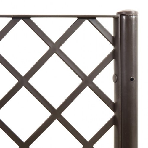 Plantekasse med espalier 160 x 40 x 140 cm - brun