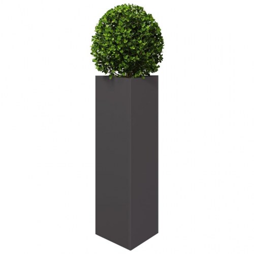 Plantekrukke trekantet stål - 30 × 26 × 75 cm, sort
