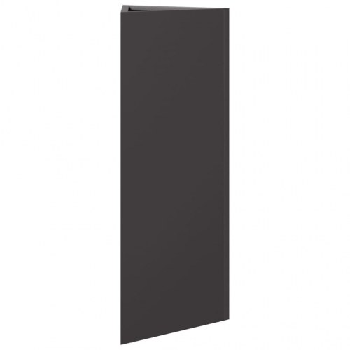Plantekrukke trekantet stål - 30 × 26 × 75 cm, sort