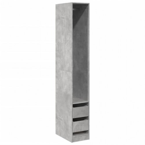 Klædeskab 30 x 50 x 200 cm - betongrå