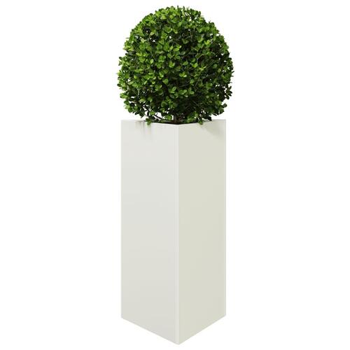 Plantekrukker 2 stk. 40x34,5x70 cm trekantet stål hvid