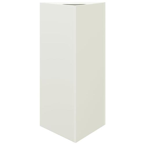 Plantekrukker 2 stk. 40x34,5x70 cm trekantet stål hvid