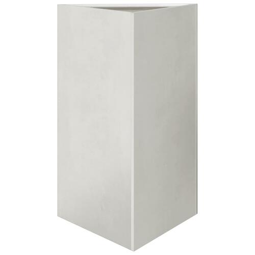 Plantekasser 2 stk. 50x43x75 cm trekantet rustfrit stål sort