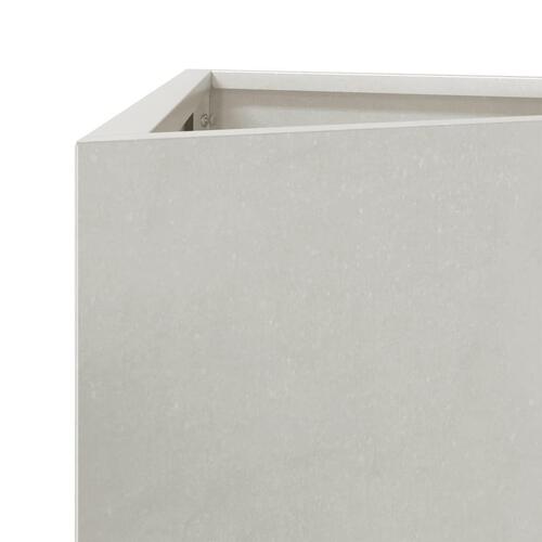 Plantekasser 2 stk. 50x43x75 cm trekantet rustfrit stål sort