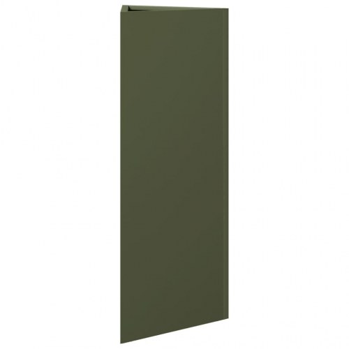 Plantekrukke trekantet i stål - 30×26×75 cm, olivengrøn