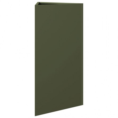 Trekantet plantekrukke i stål 40 × 34,5 × 75 cm - olivengrøn