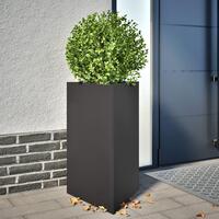 Plantekrukke 50x43x75 cm trekantet stål sort