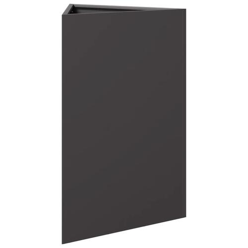 Plantekrukke 50x43x75 cm trekantet stål sort