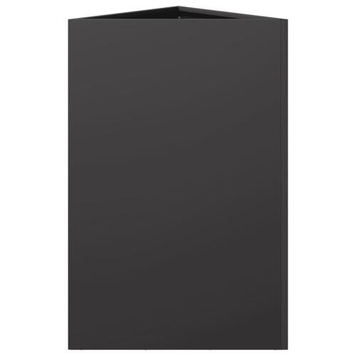 Plantekrukke 50x43x75 cm trekantet stål sort