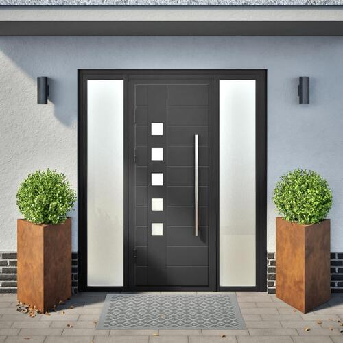 Plantekrukker 2 stk. 50x43x75 cm trekantet cortenstål
