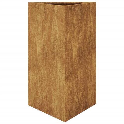 Plantekrukker 2 stk. 50x43x75 cm trekantet cortenstål