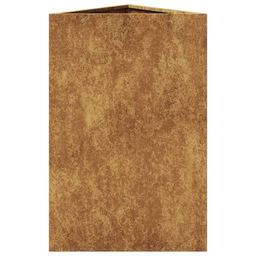 Plantekrukker 2 stk. 50x43x75 cm trekantet cortenstål