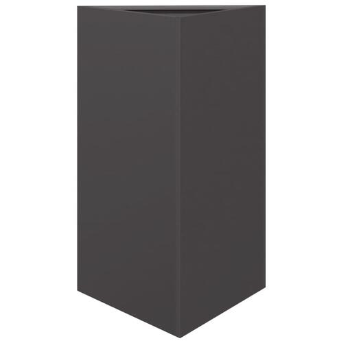 Plantekrukker 2 stk. 50x43x75 cm trekantet stål sort