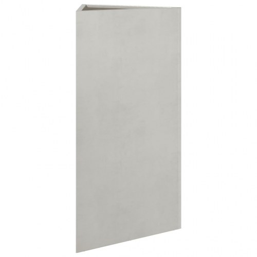 Plantekasser 2 stk. 40x40x75 cm trekantet rustfrit stål