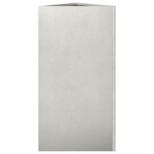 Plantekasser 2 stk. 40x40x75 cm trekantet rustfrit stål