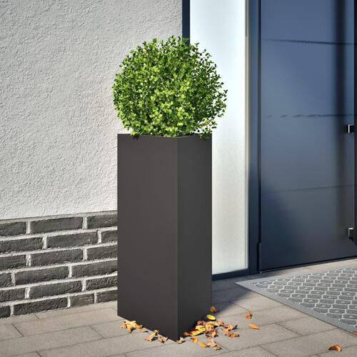 Plantekrukker 2 stk. 40x34,5x70 cm trekantet stål sort