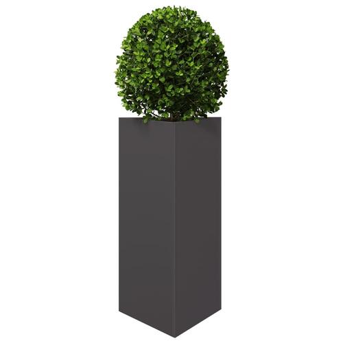 Plantekrukker 2 stk. 40x34,5x70 cm trekantet stål sort