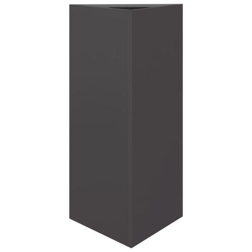 Plantekrukker 2 stk. 40x34,5x70 cm trekantet stål sort