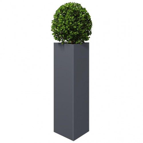 Plantekrukke trekantet i stål - 30 × 26 × 75 cm, antracitgrå