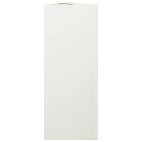 Plantekrukke trekantet i stål - 30 × 26 × 75 cm, hvid