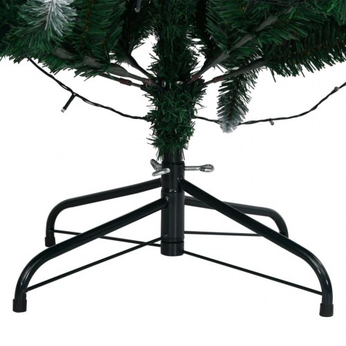 Kunstigt juletræ med 300 LED-lys 210 cm