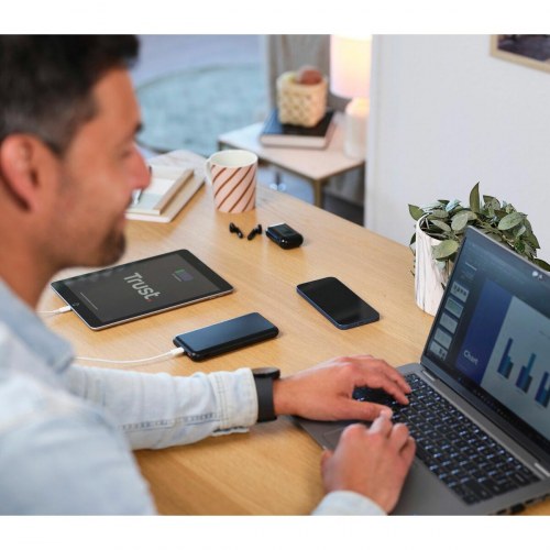 Trust powerbank 10.000 mAh (sort) - USB‑C, 18 W