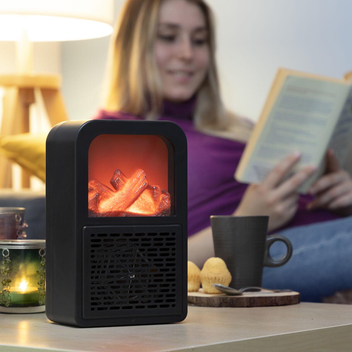 Bordvarmer med 3D flammeeffekt Flehatt (OUTLET B)