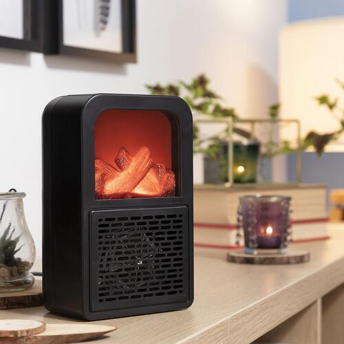 Bordvarmer med 3D flammeeffekt Flehatt (OUTLET B)