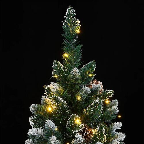 Kunstigt juletræ med 300 LED-lys 180 cm