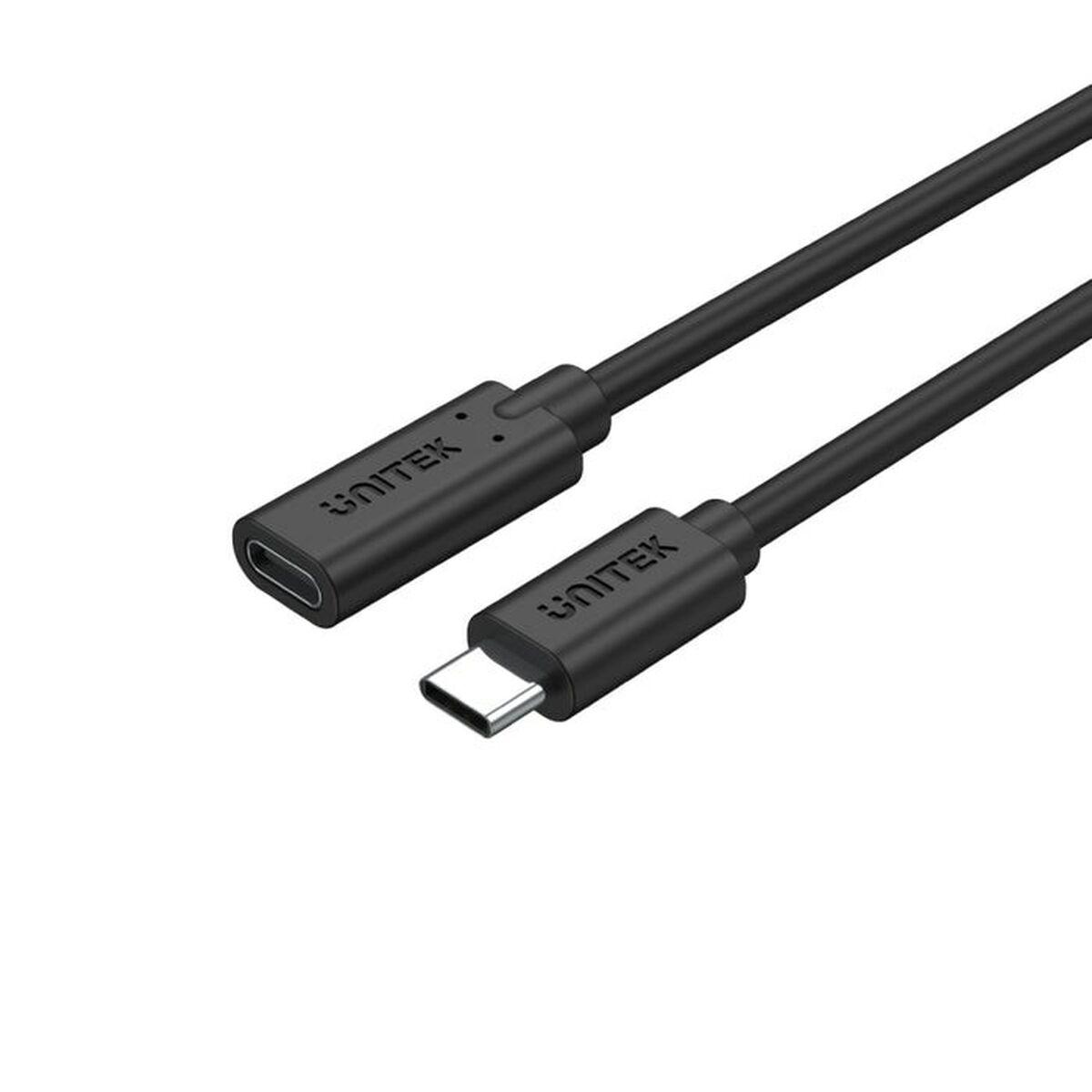 Kabel USB C Unitek C14086BK-1.5M 1,5 m Sort