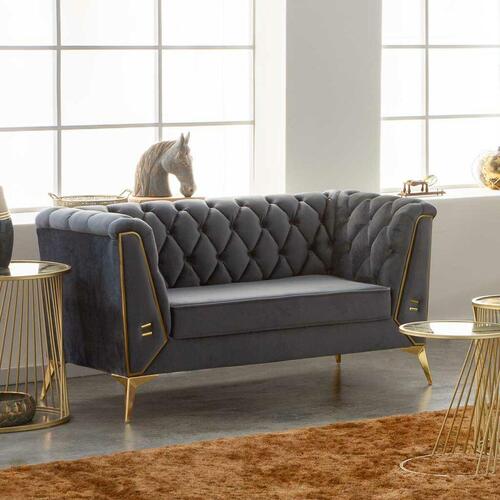 Sofa Alexandra House Living Grå 72 x 75 x 153 cm
