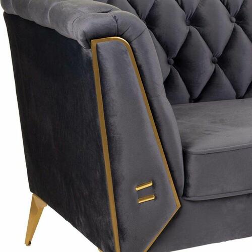 Sofa Alexandra House Living Grå 72 x 75 x 153 cm