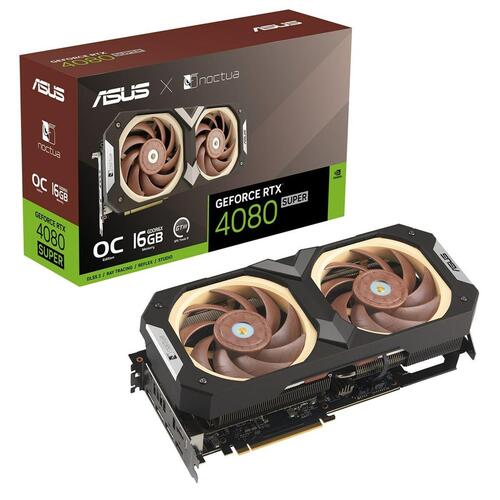 Grafikkort Asus RTX4080S-O16G-NOCTUA GEFORCE RTX 4080 SUPER 16 GB GDDR6X
