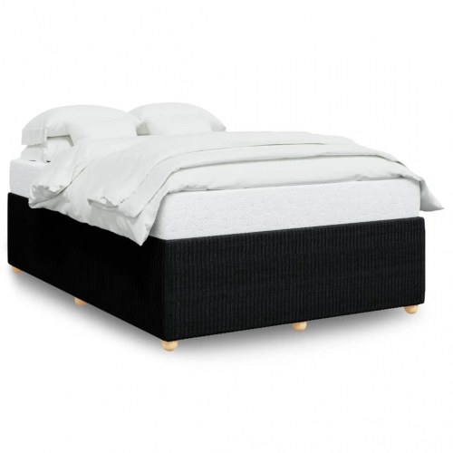 Sengeramme uden madras 160x200 cm - stof, sort