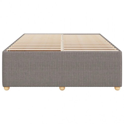 Sengeramme uden madras 160 x 200 cm i stof - gråbrun