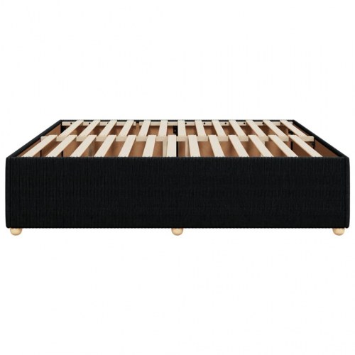 Sengeramme uden madras 180 x 200 cm i stof - sort
