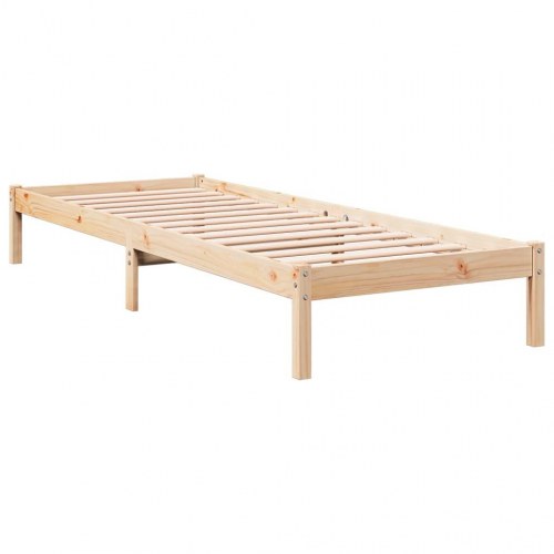 Ekstra lang sengeramme 100 x 210 cm i massivt fyrretræ - uden madras