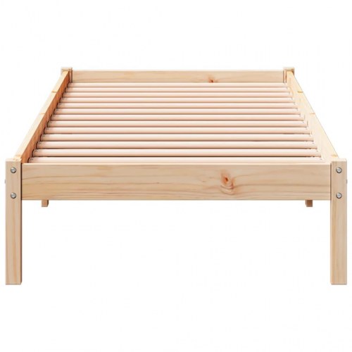Ekstra lang sengeramme 100 x 210 cm i massivt fyrretræ - uden madras
